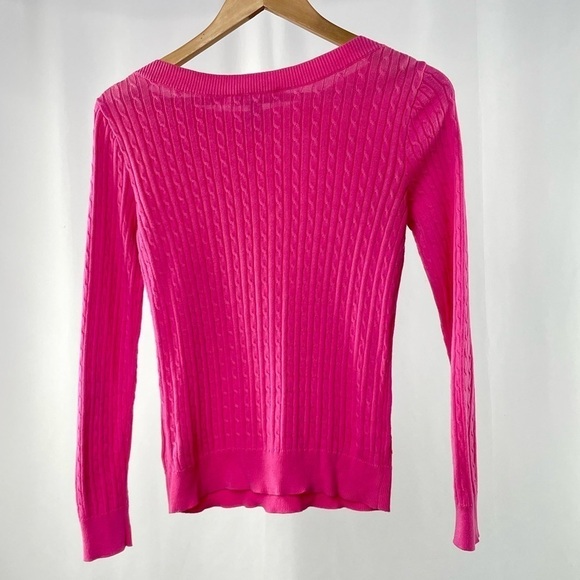 Lauren Ralph Lauren Cotton Long Sleeve Sweater in Pink Size Extra Small or P - Picture 2 of 3
